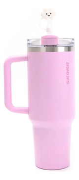 Skora Vaso Termico Con Bombilla Y Tapon Nube 1200ml Rosa 40135