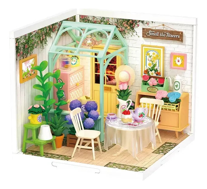 Robotime Puzzle 3d Jardin De Te Floreciente Dw013b Rolife