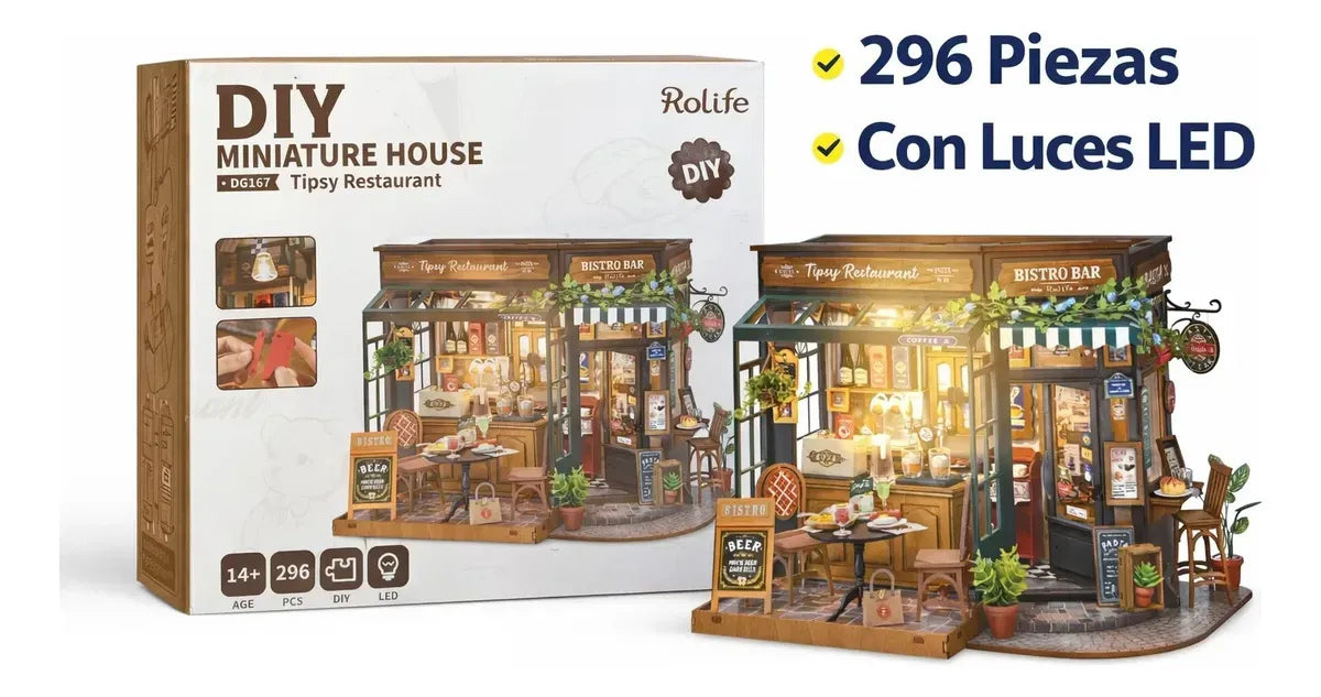 Robotime Puzzle 3d Restaurante Tipsy Dg167 Rolife