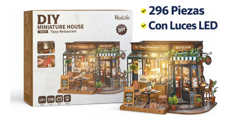 Robotime Puzzle 3d Restaurante Tipsy Dg167 Rolife