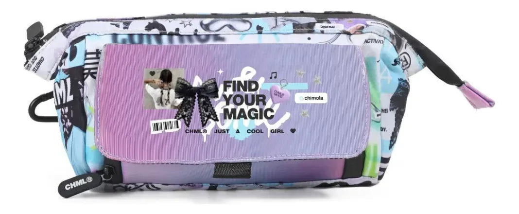 Chimola Cartuchera Hologram Blockcore Purple TR243