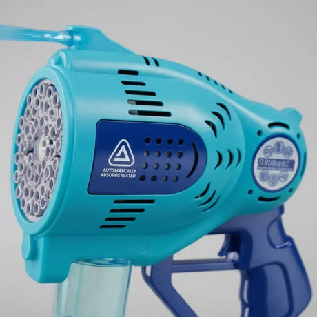 Pistola Burbujero Con Luces Automática Recargable Kb1296 Azul
