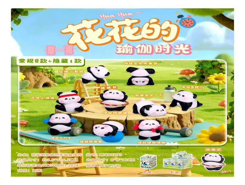 Figura Sorpresa Osito Panda Entrenamiento Fit Kl923