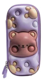 Cartuchera 3D Oso Violeta KL1289