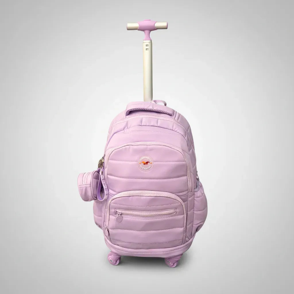 Mochila Carrito Escolar 18 Pulgadas Sl2501l Kinderland Lila