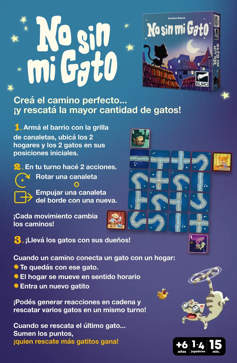 Juego No sin mi Gato Buro NSMG