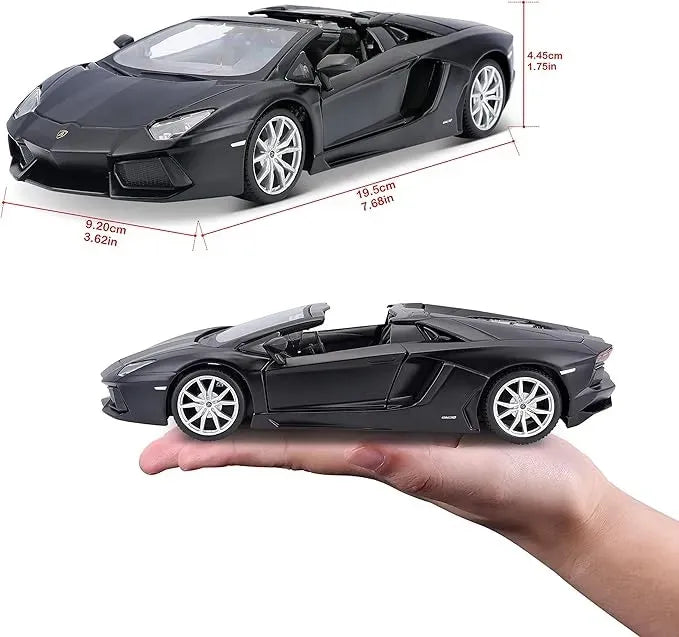 Maisto 1:24 Lamborghini Aventador Roadster Negro Mate 31504