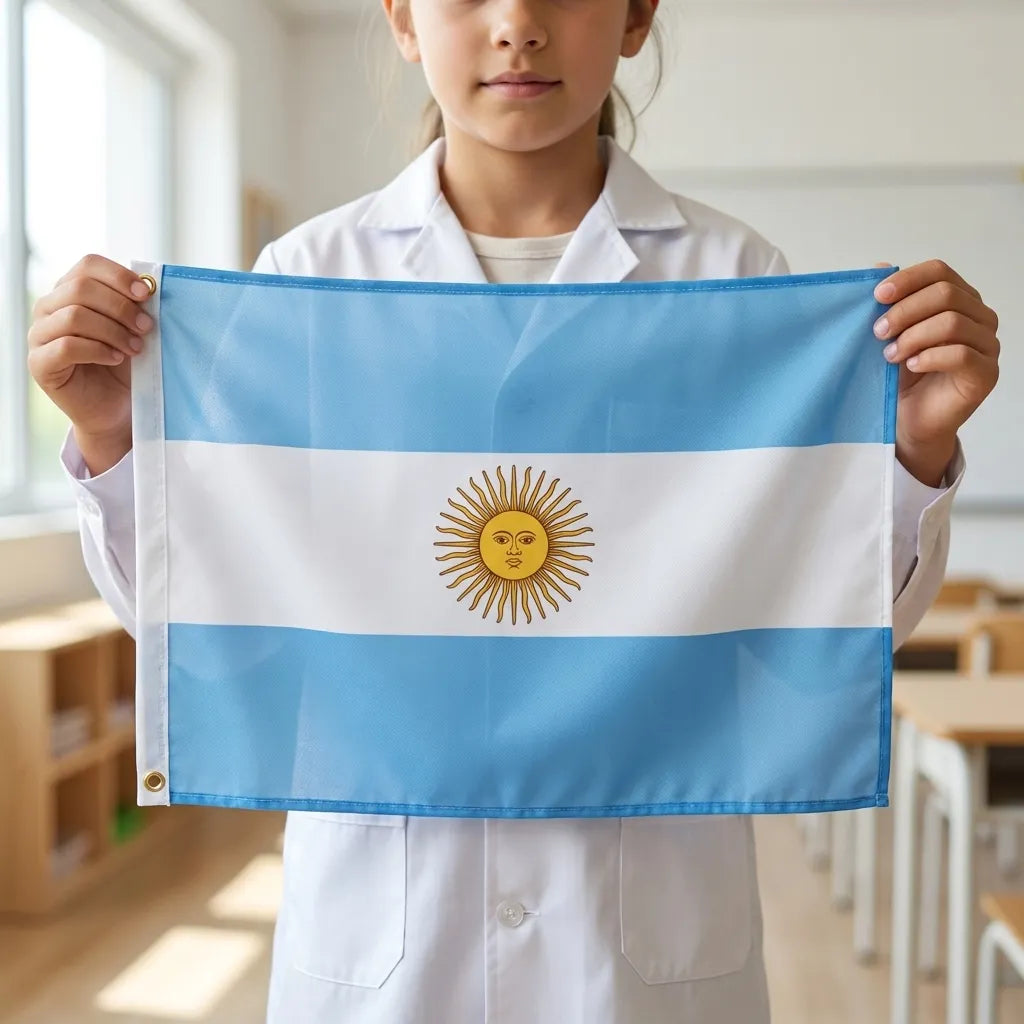 Bandera Selección Argentina 90x150cm Kl78