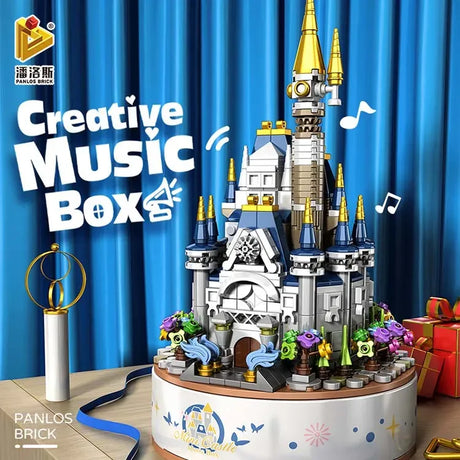 Panlos Bricks Cajita Musical Puzzle 3d Castillo 617pzs 2081539