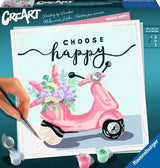 Ravensburger CreArt Pinta Por Numeros Choose Happy 20125