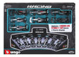 Bburago 1:43 Mercedes-AMG: 7 Coches + Soporte de Exposición 18-38170