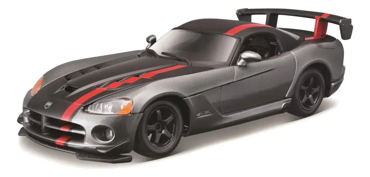 Bburago 1:24 Dodge Viper SRT 10 Rojo/Negro/Gris 18-22114