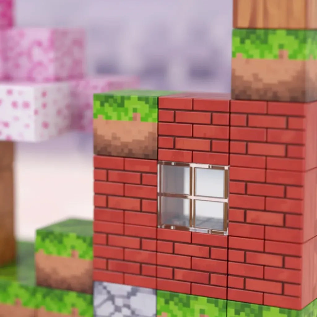 Bloques Magnéticos Cubos Steam Minecraft Pink Shine 3016383