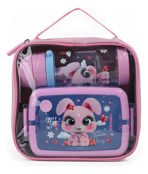 Chimola Lunch Box Set Bunny Bz143 Rosa