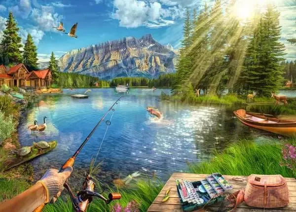 Ravensburger Puzzle 1000 Pzs Life At The Lake 12000877