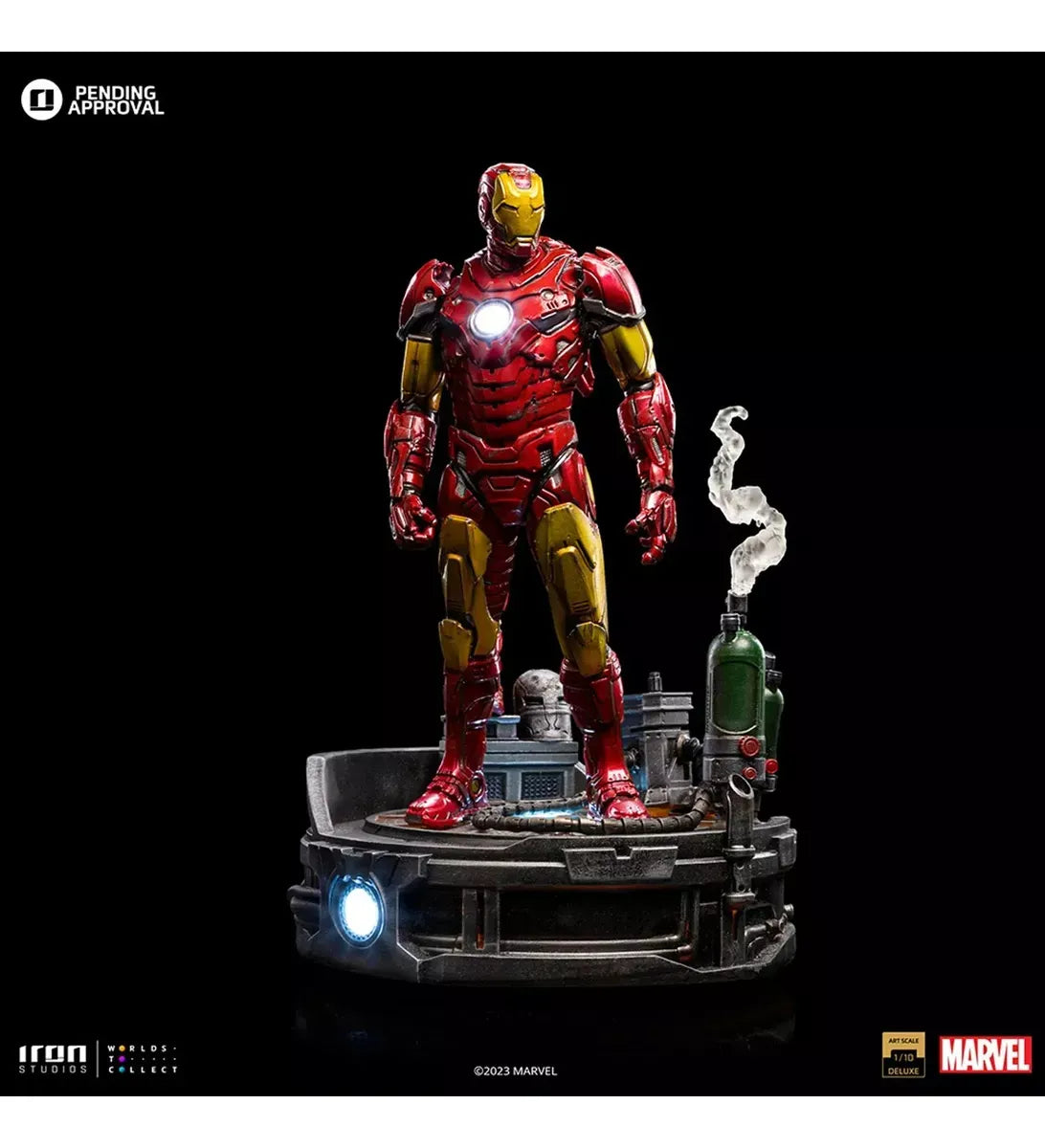Iron Studios Iron Man Unleashed Deluxe - Marvel Comics Scale 1/10 MARCAS94423-10