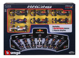 Bburago 1:43 Red Bull Racing: 7 Coches + Soporte de Exposición 18-38168