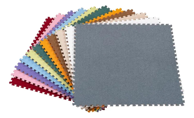 Piso Goma Eva Antigolpe Plush 9 Pzs 30x30cm Sl4103 Shine