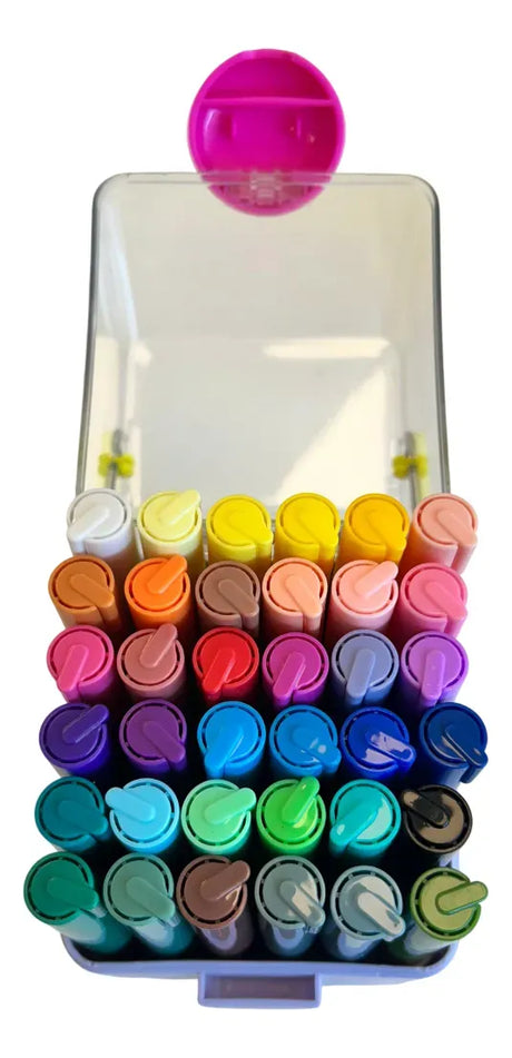 Marcadores Acrílicos con Estuche X36 Colores SL7108