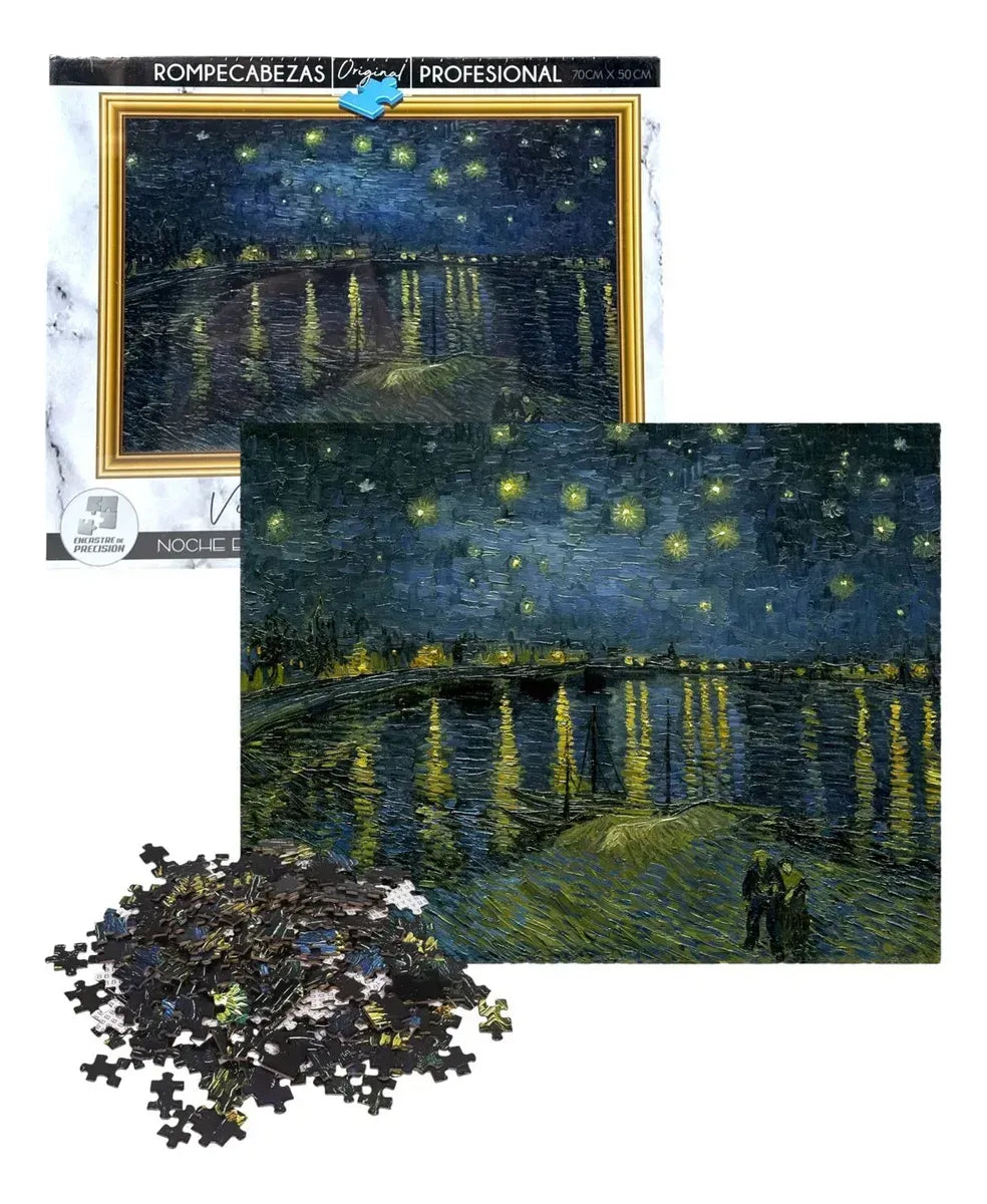 Puzzle 1000 Pzs Noche Estrellada Sobre Rodano 810-0237 fd1000270 (20)