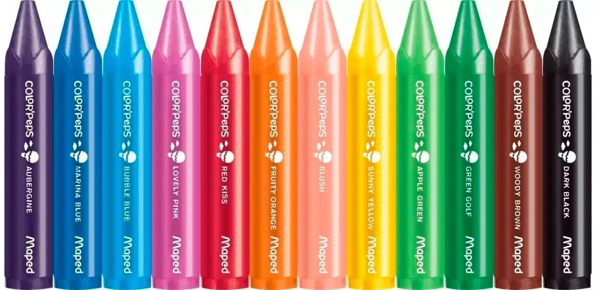 Maped Ceras Grases Color Peps x12 Jumbo 861311
