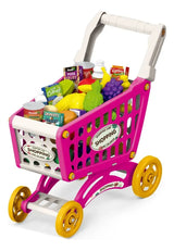 Carrito De Supermecado 44cm Con 60Pcs Rosa 2885345