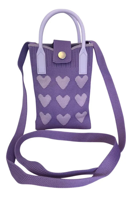 Mini Bandolera Con Broche Y Manijas Sl2303 Shine