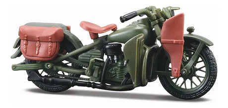 Maisto 1:18 Harley Davidson 1942 Flathead Verde y Harley Davidson 1948 Panhead Negro 40s -Pack x2 37301