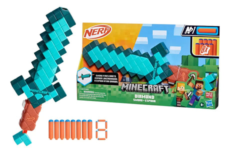 Nerf Minecraft Espada Diamond Sword G1438