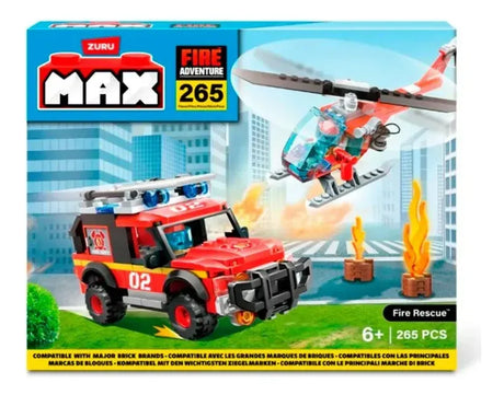 Zuru Max City Box Playset Fire Rescue 265pzs 83166 7457