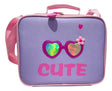 Lunchera Escolar Térmica Cute Zykl007 Shine Lila Con Rosa