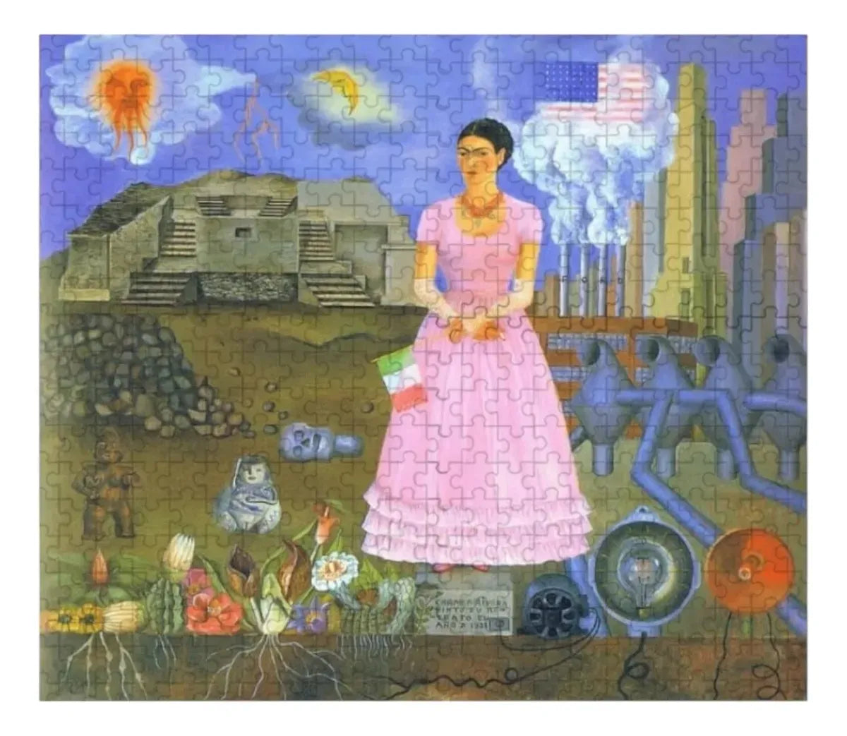 Puzzle 1000 Pzs Autorretrato Mexico y EEUU 810-0233 FD1000270 (22)