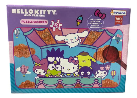 Puzzle de 48 piezas con lupa de Hello Kitty KTY09844