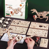 Robotime Rokr Puzzle 3d Velociraptor Mecánico Ld01