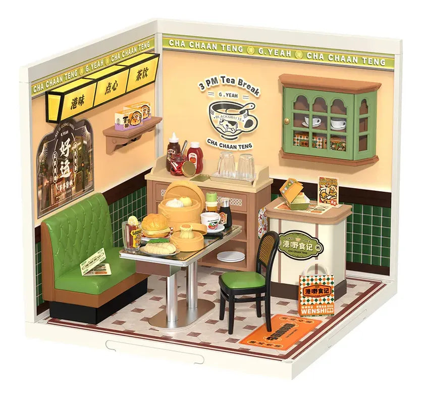 Robotime Rolife Puzzle 3d Hong Kong Bites Café Dw021