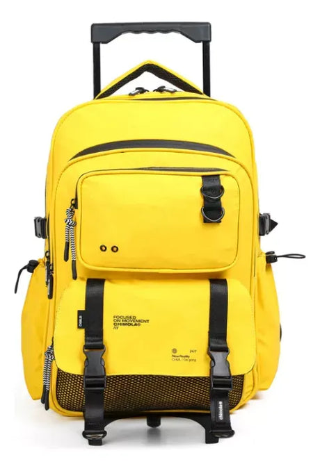 Chimola Mochila con carro de 18" Plain multipocket blue FS84