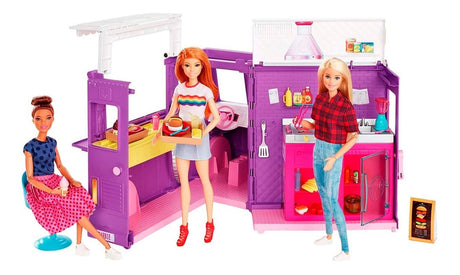 Camión Barbie Food Truck Con 30 Accesorios Gmw07 Mattel