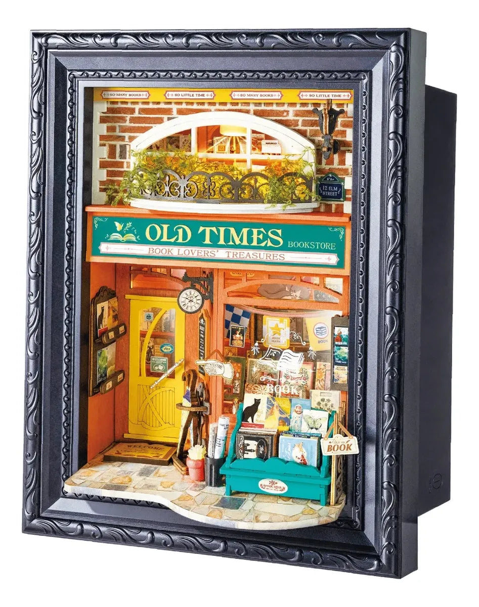 Robotime Puzzle 3d Old Times Bookstore Rolife Dp004