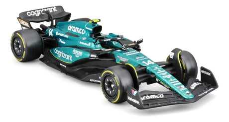 Bburago 1:43 Aston Martin AMR23, ALONSO / STROLL 18-38090