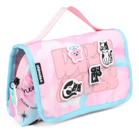 Chimola Cartuchera Custom Cat Pink Aqua TR170