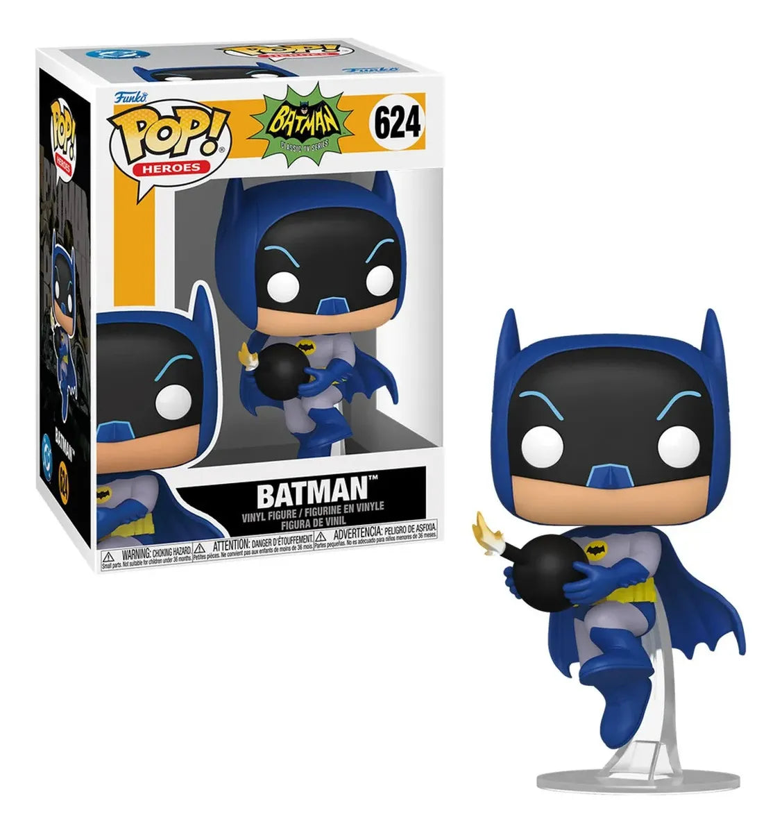 Funko Pop Heroes: Batman 66 S2- Batman W/Bomb 92469
