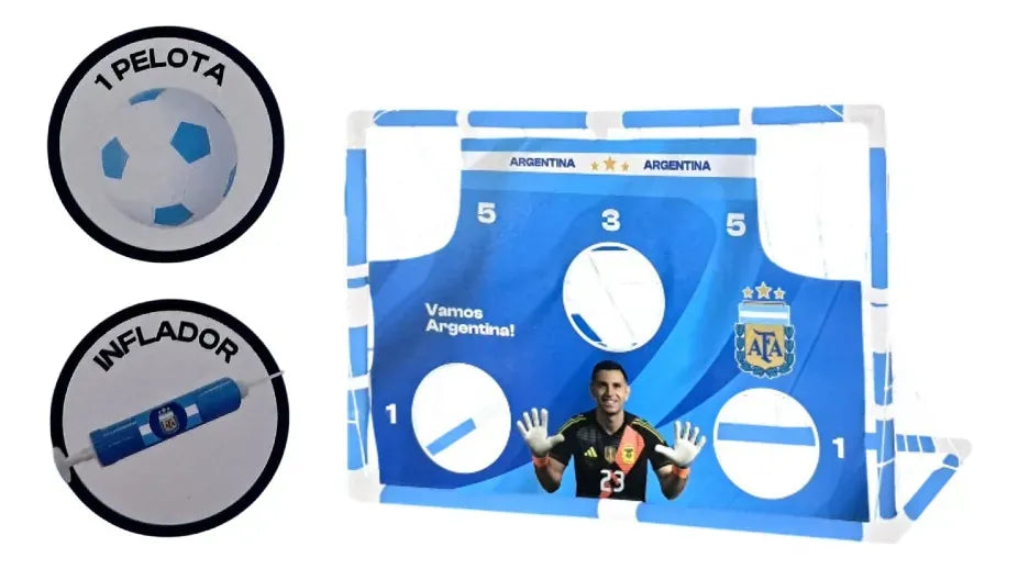 Set Juego De Futbol Punteria Con Pelota AFA 57502