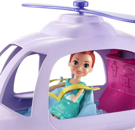 Polly Pocket Lila Con Helicóptero De Vacaciones Gkl59 Mattel