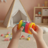 Resorte Arcoiris Estampado Unicornio Ikspr002