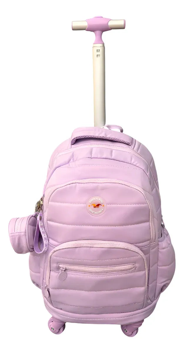 Mochila Carrito Escolar 18 Pulgadas Sl2501l Kinderland Lila