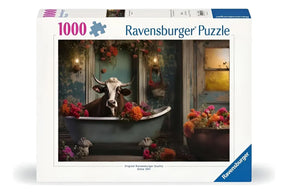 Ravensburger Puzzle 1000 Pz The Cow And The Bathtub 12000782