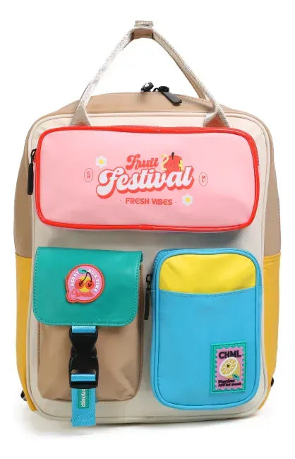 Mochila Fruit Festival Camel M213