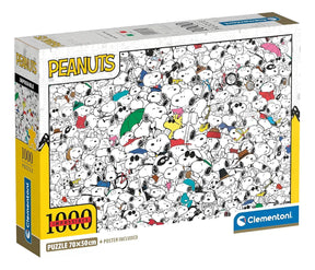 Clementoni Puzzle 1000pzs Peanuts Impossible Compact 39804