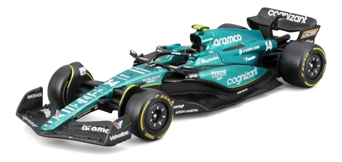 Bburago 1:43 Aston Martin AMR23, ALONSO / STROLL 18-38090