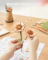 Robotime Rowood Light Orange Gerbera TW111